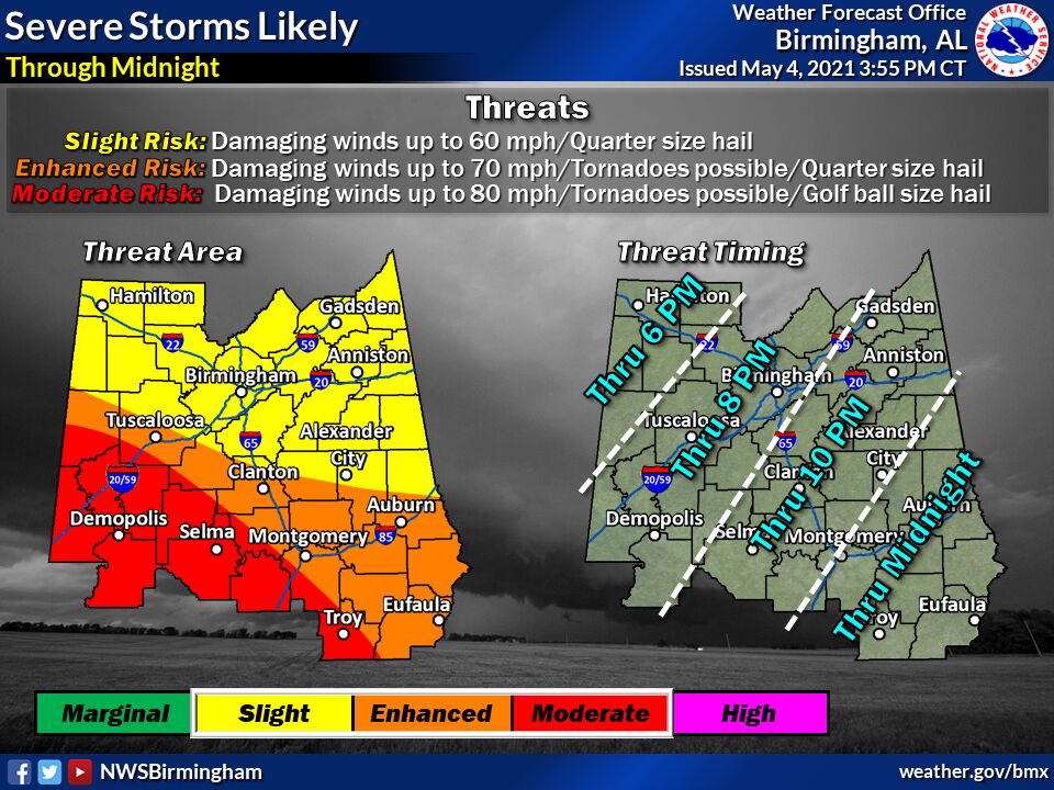 Weather map 5-4 5pm